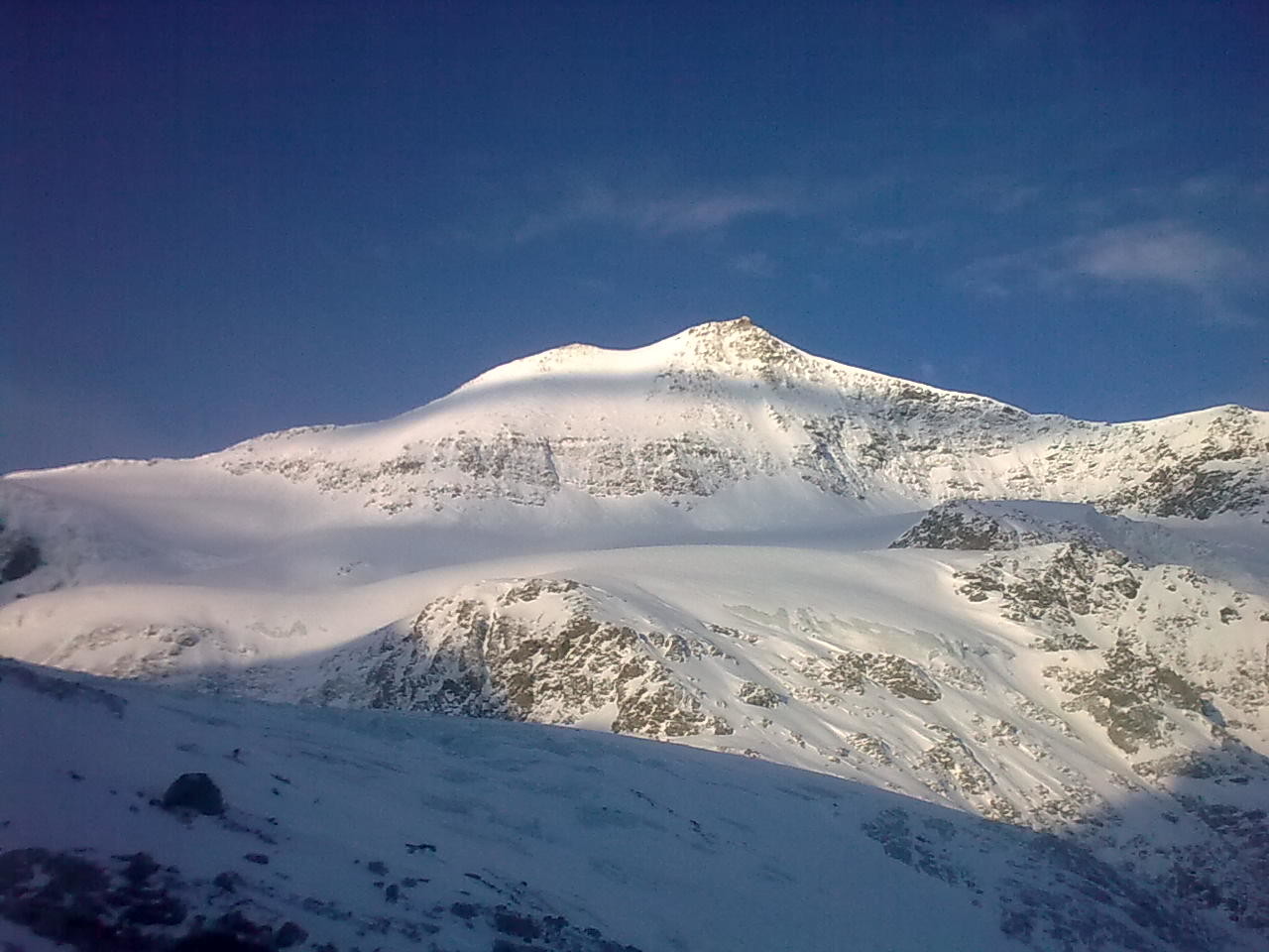 à l aube Albaron face NE