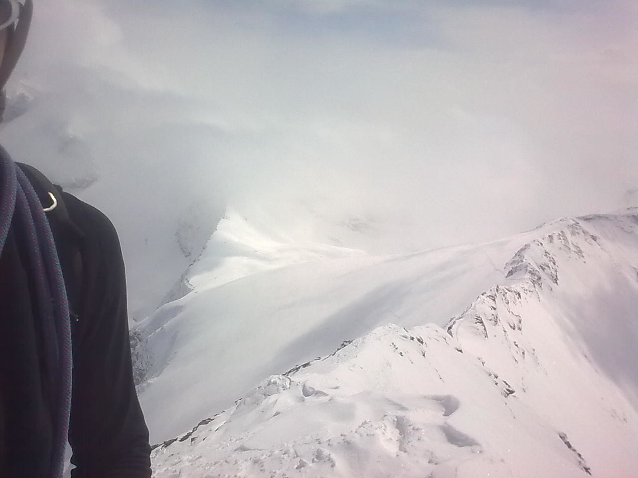 arete S vue du sommet