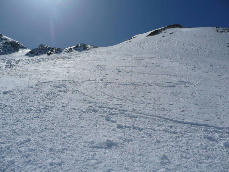 Soum Blanc de Sécugnat: descente dans la face