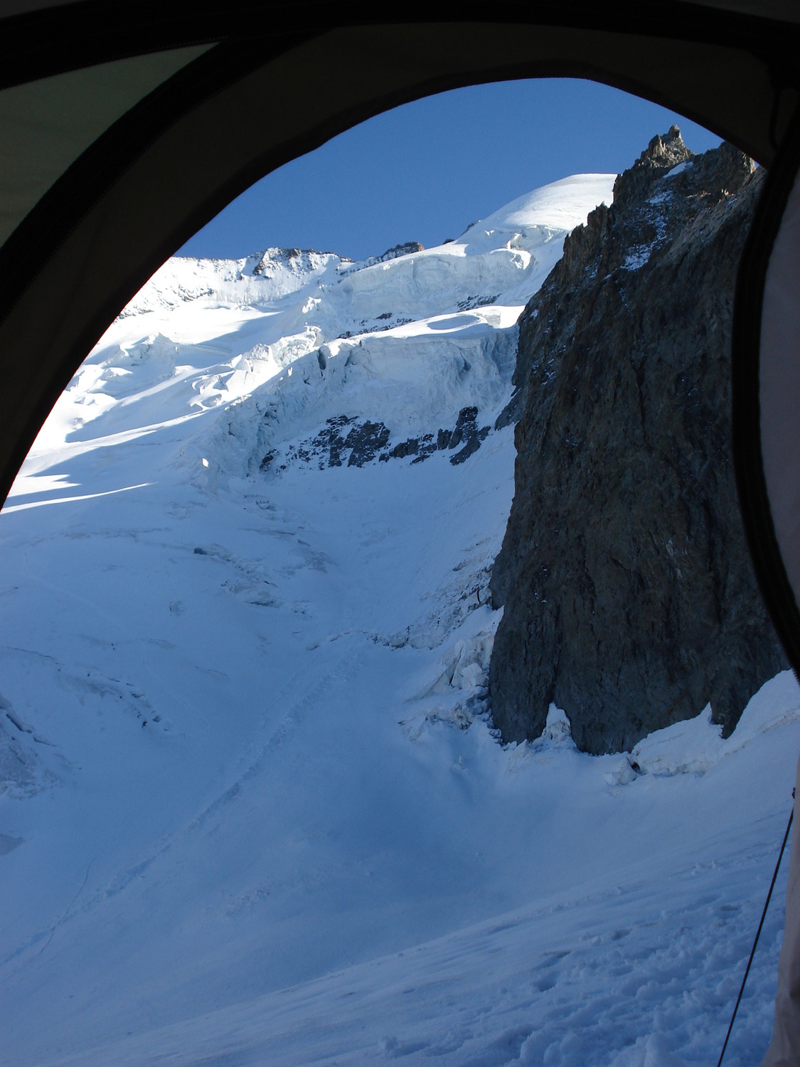 dôme vue de la tente