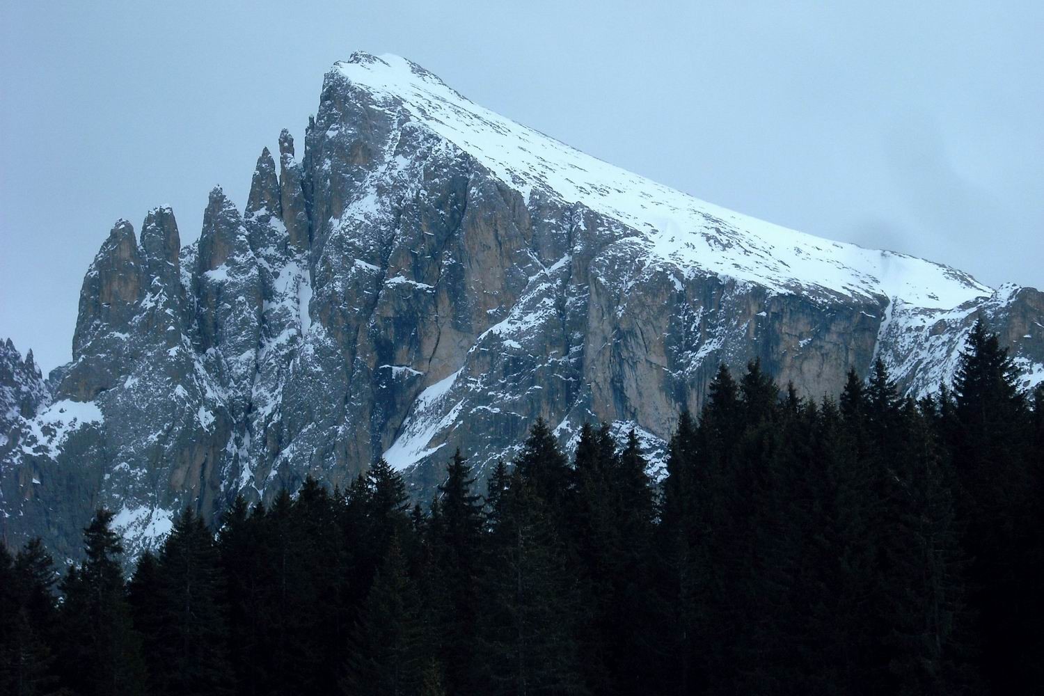 Sasso Piatto dall'alpe di Siusi