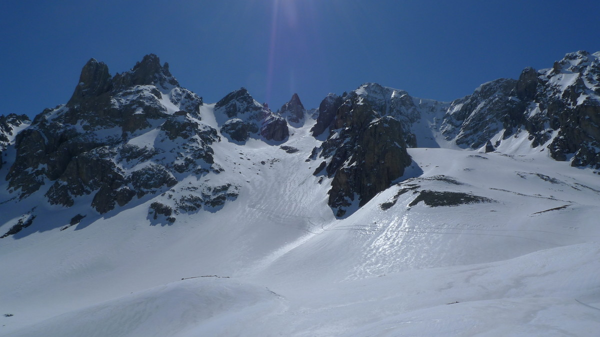 Versant E de la pointe des Cerces