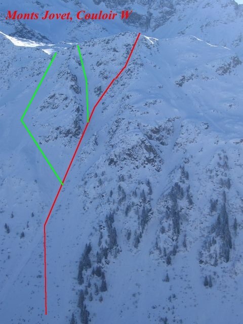 Monts Jovet, Couloir W