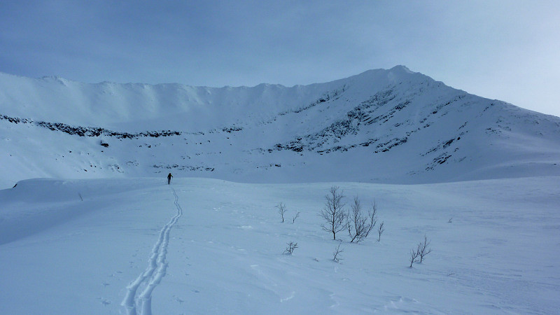 Approche au pied de l'Istindan Troms