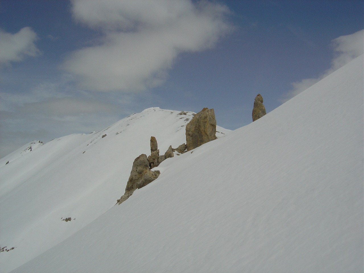 Dans le versant SW du Queyrellet