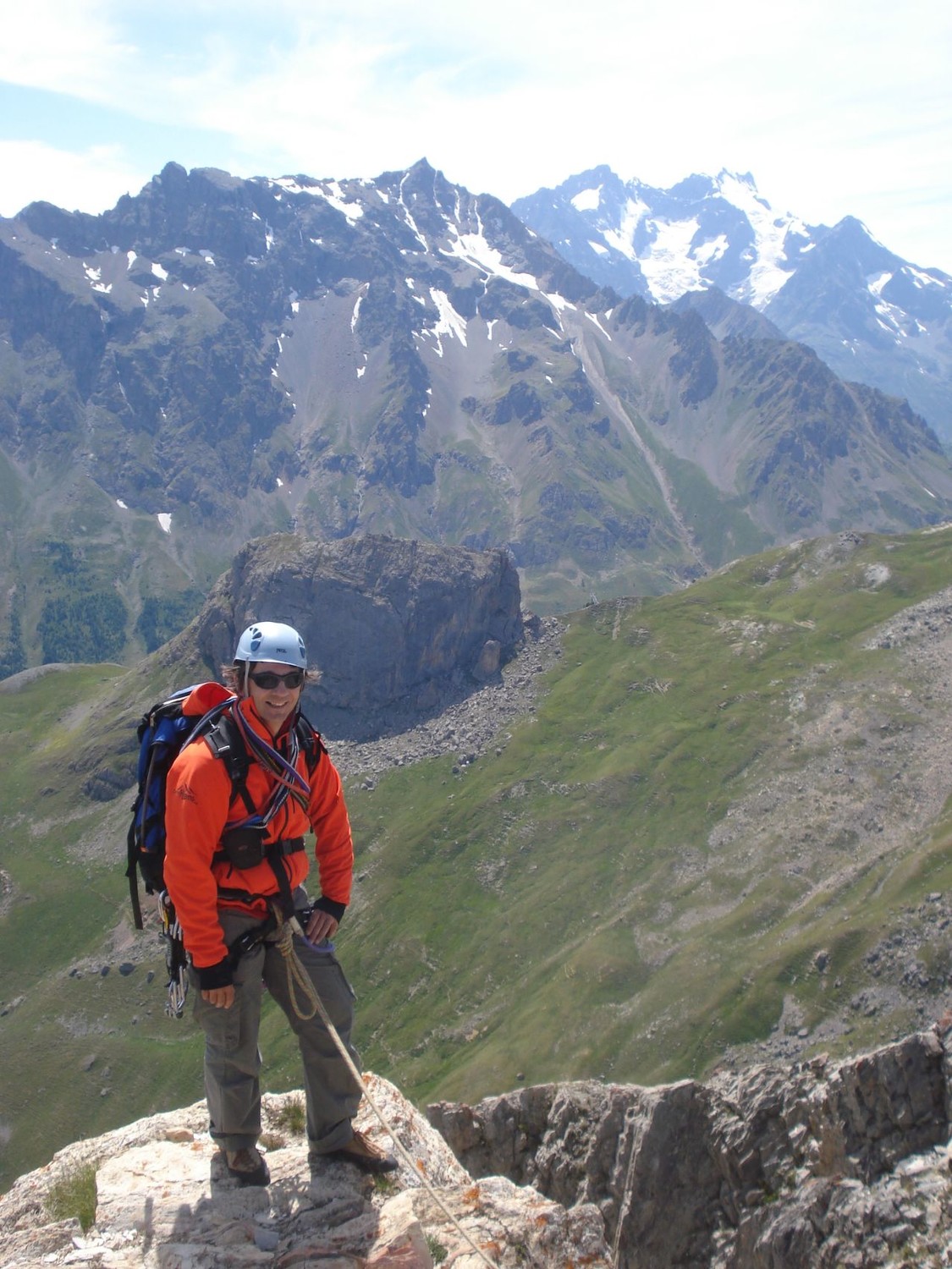 Toujours JM au sommet avec un peu de paysage autour
