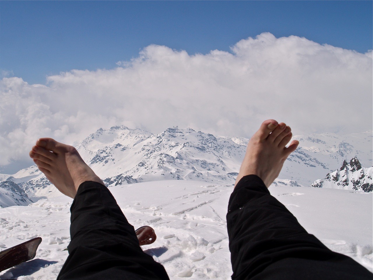 Cime de Caron au loin