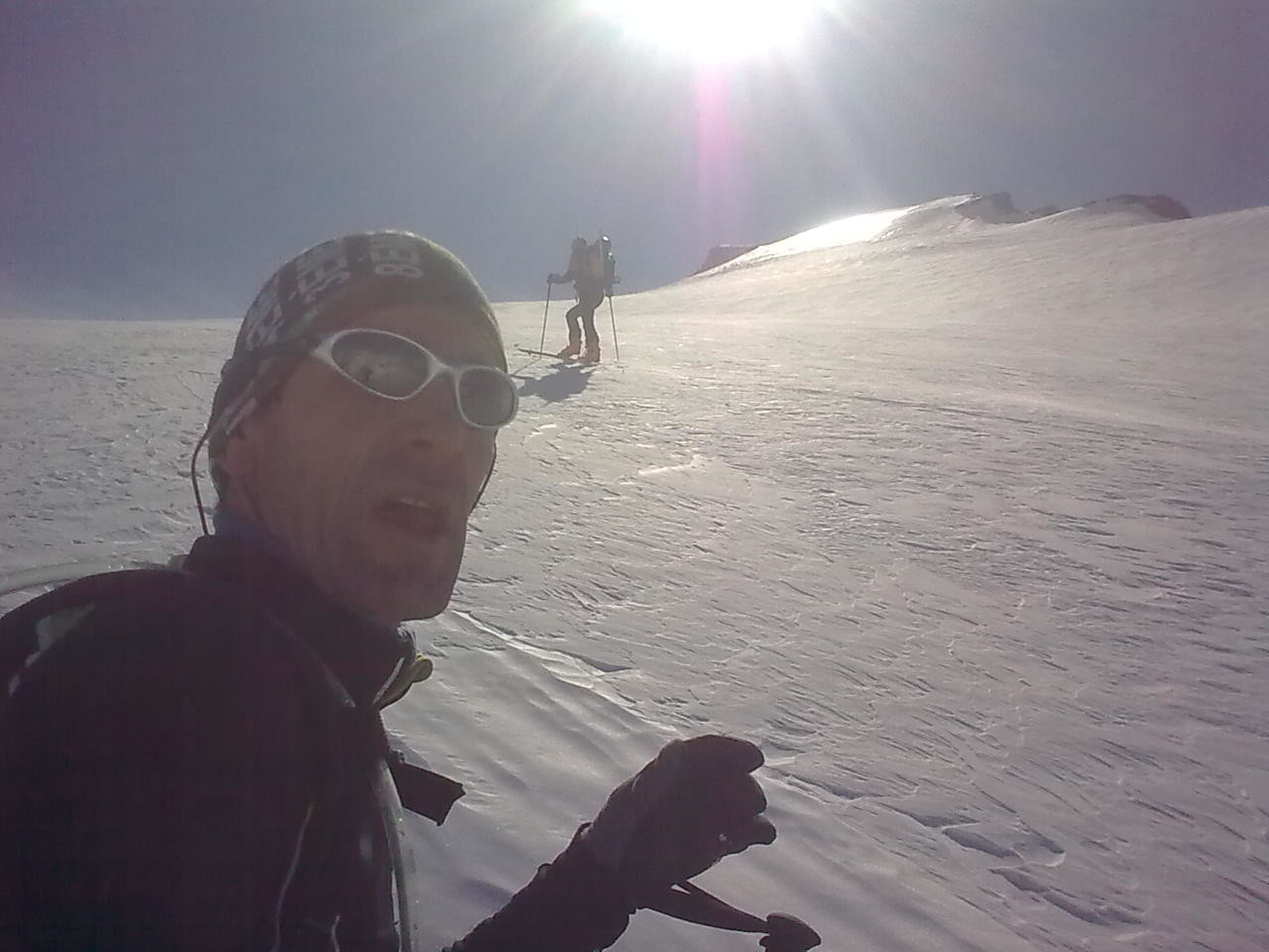 montée sur le glacier charbonnel