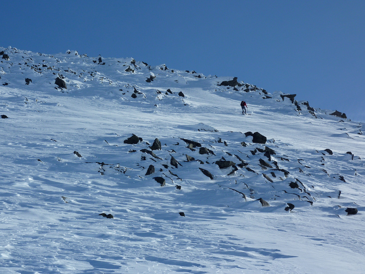 Dans la face NW de la pointe N du Storfjellet