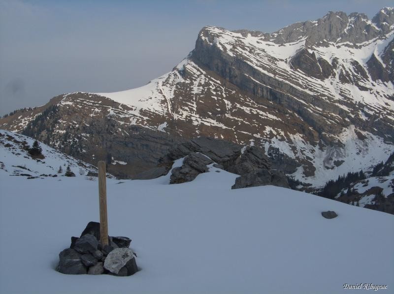 Vers 1900m, vue arrière sur le Lion d'Argentine