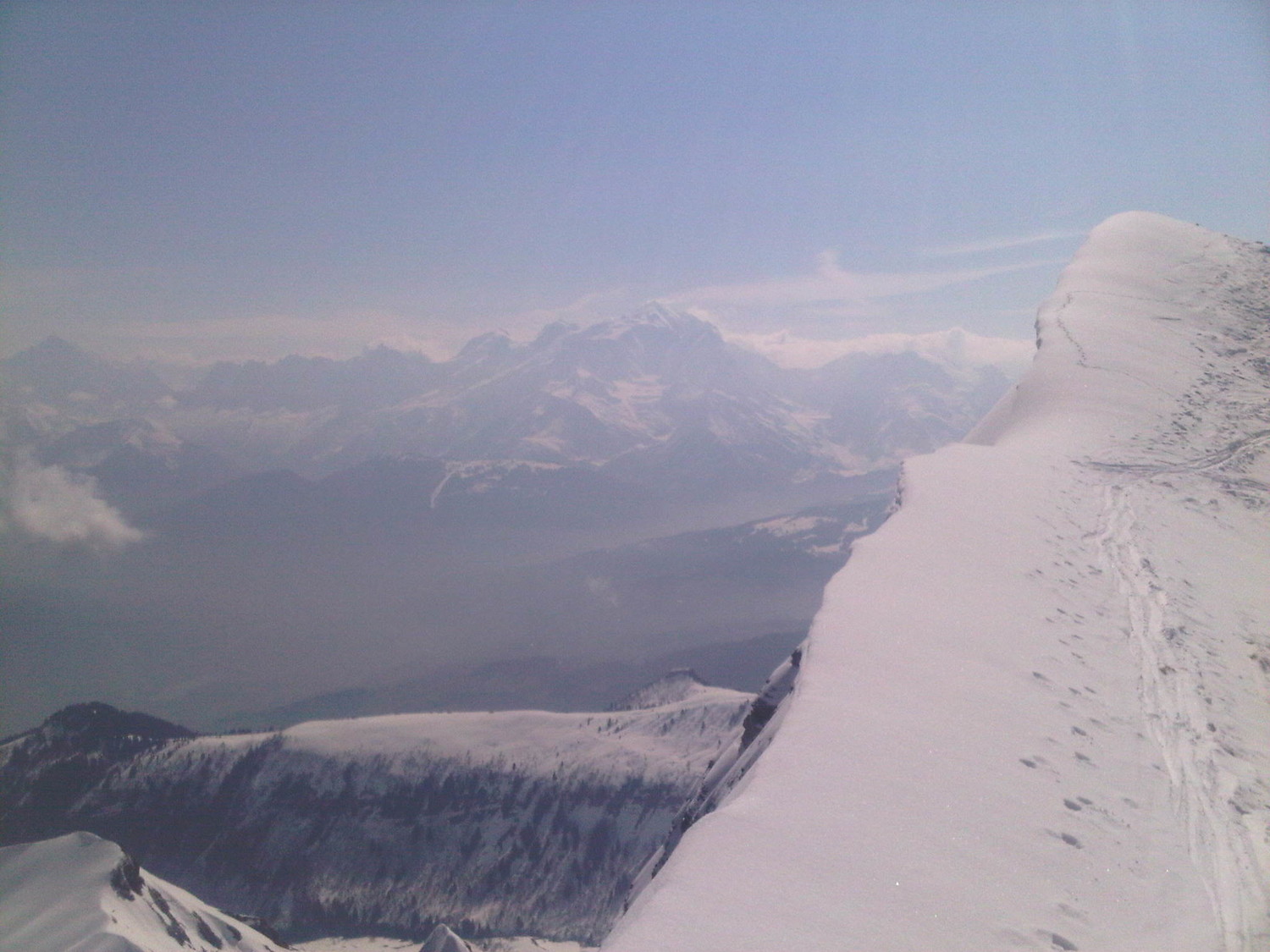 Mt. Blanc en arrière plan