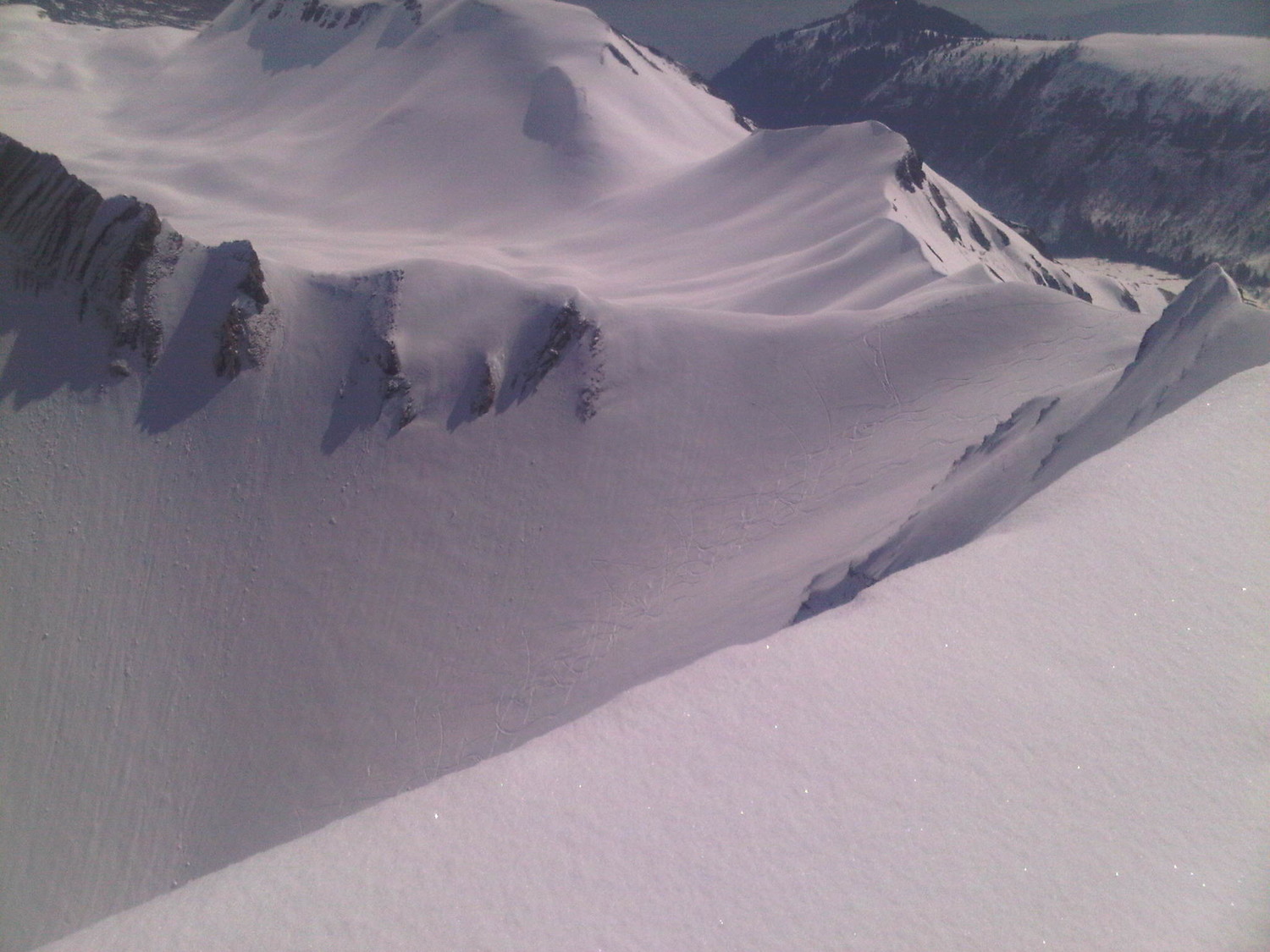 Combe des Fours, puis traces dans la Grand Forclaz