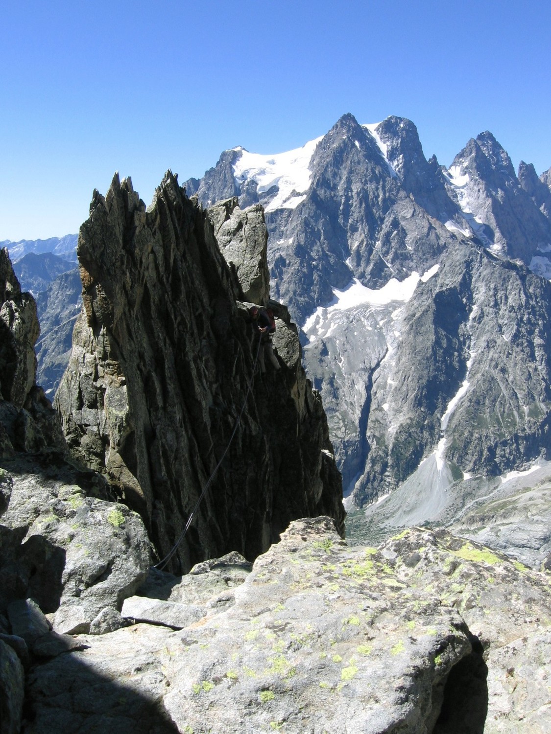Traversée et vue sur le Pelvoux