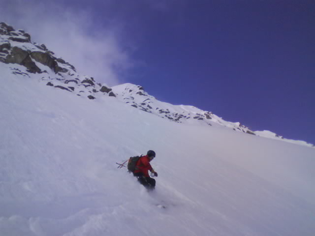 Sylvain dans la grande pente