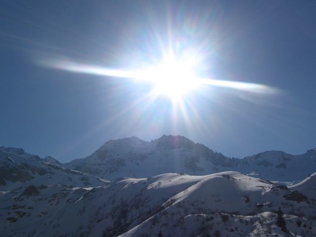 Brèche des Têtes, juste sous le soleil