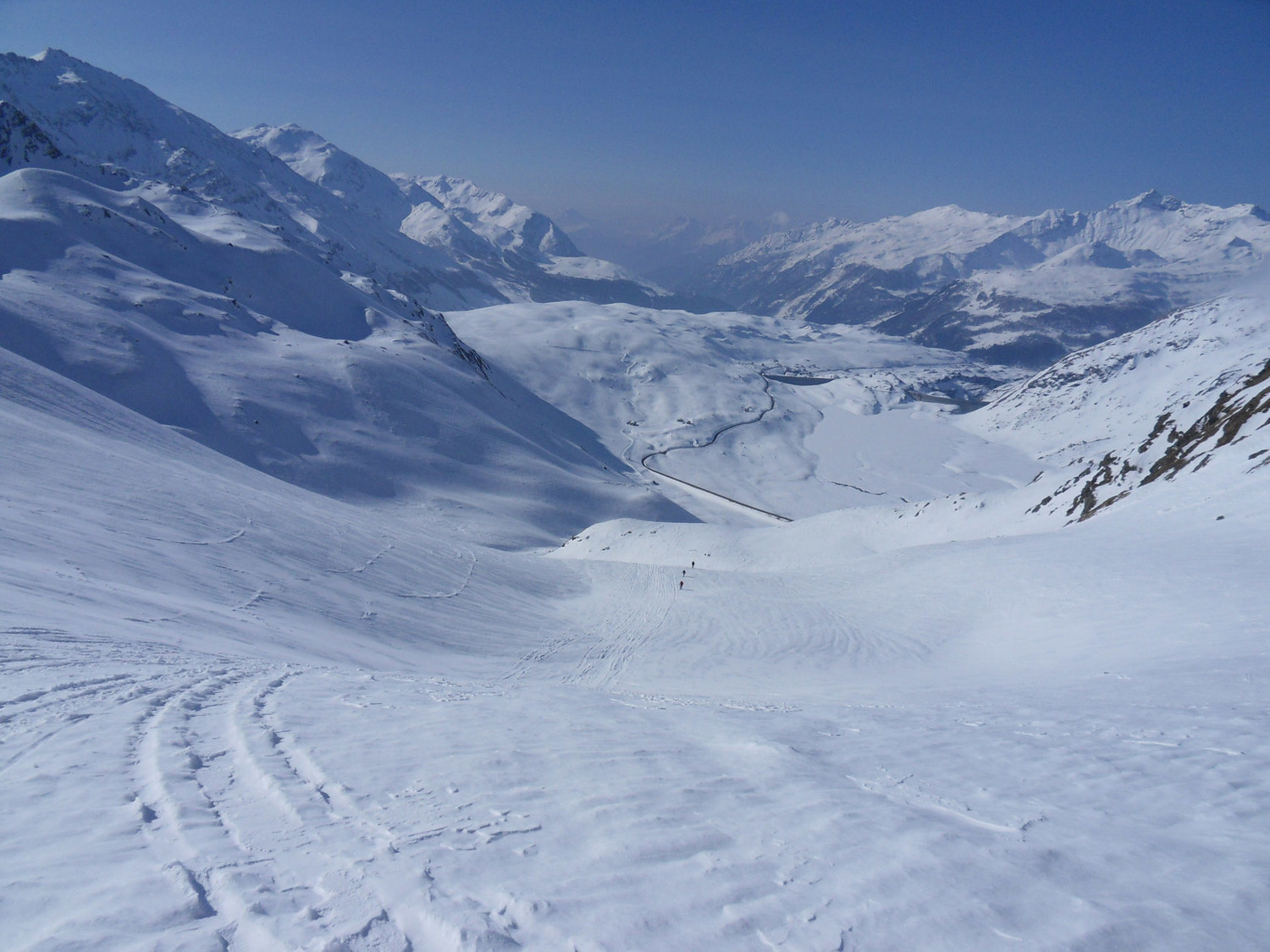 Il vallone sud verso il lago