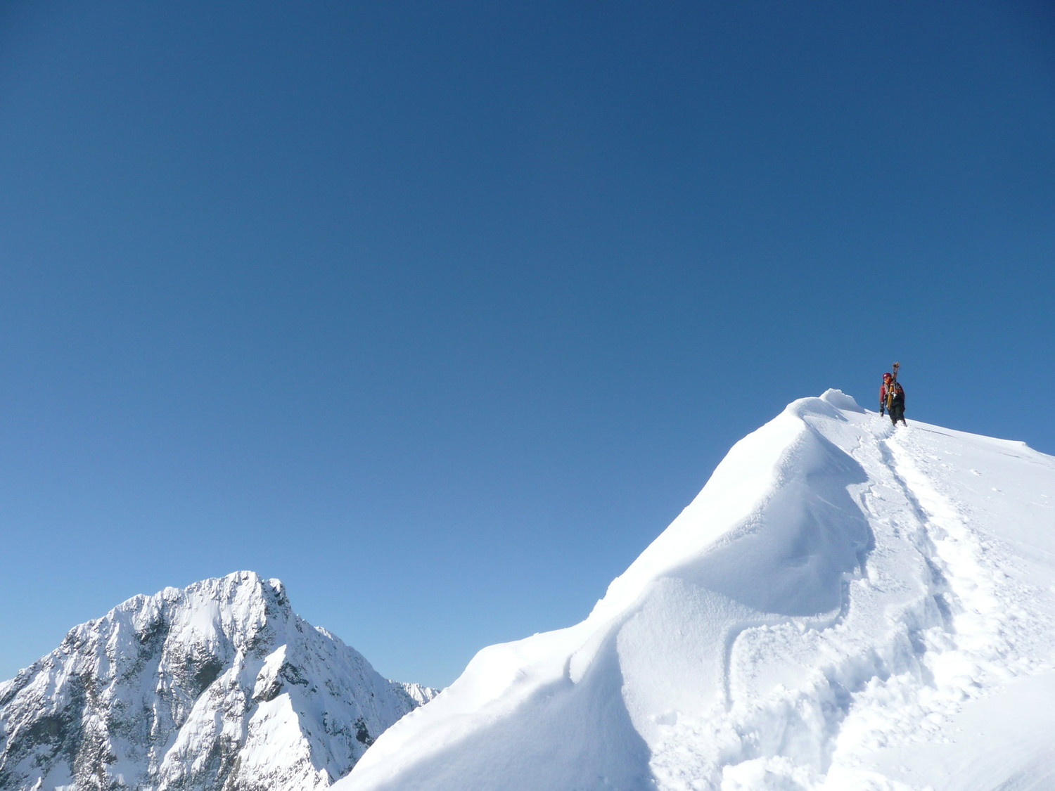 Arrivée au sommet