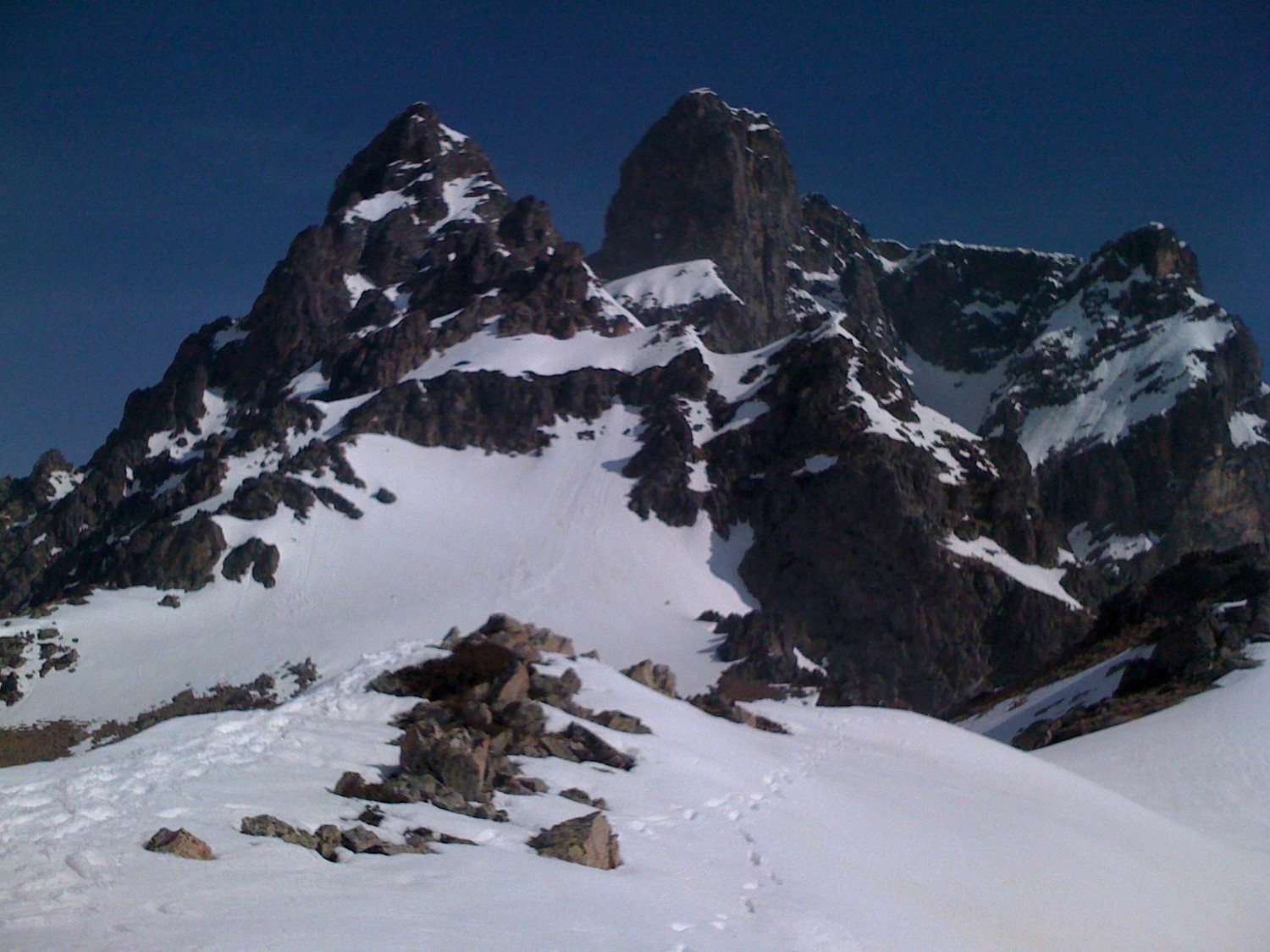 l'arête de Peyreget vue depuis le col de Peyreget