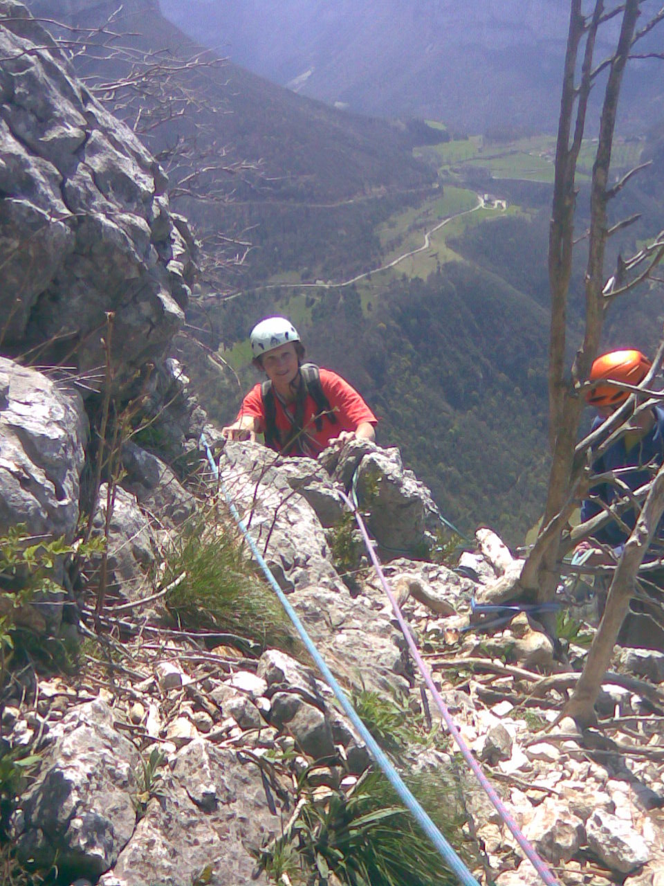 sortie de la voie dans les buis