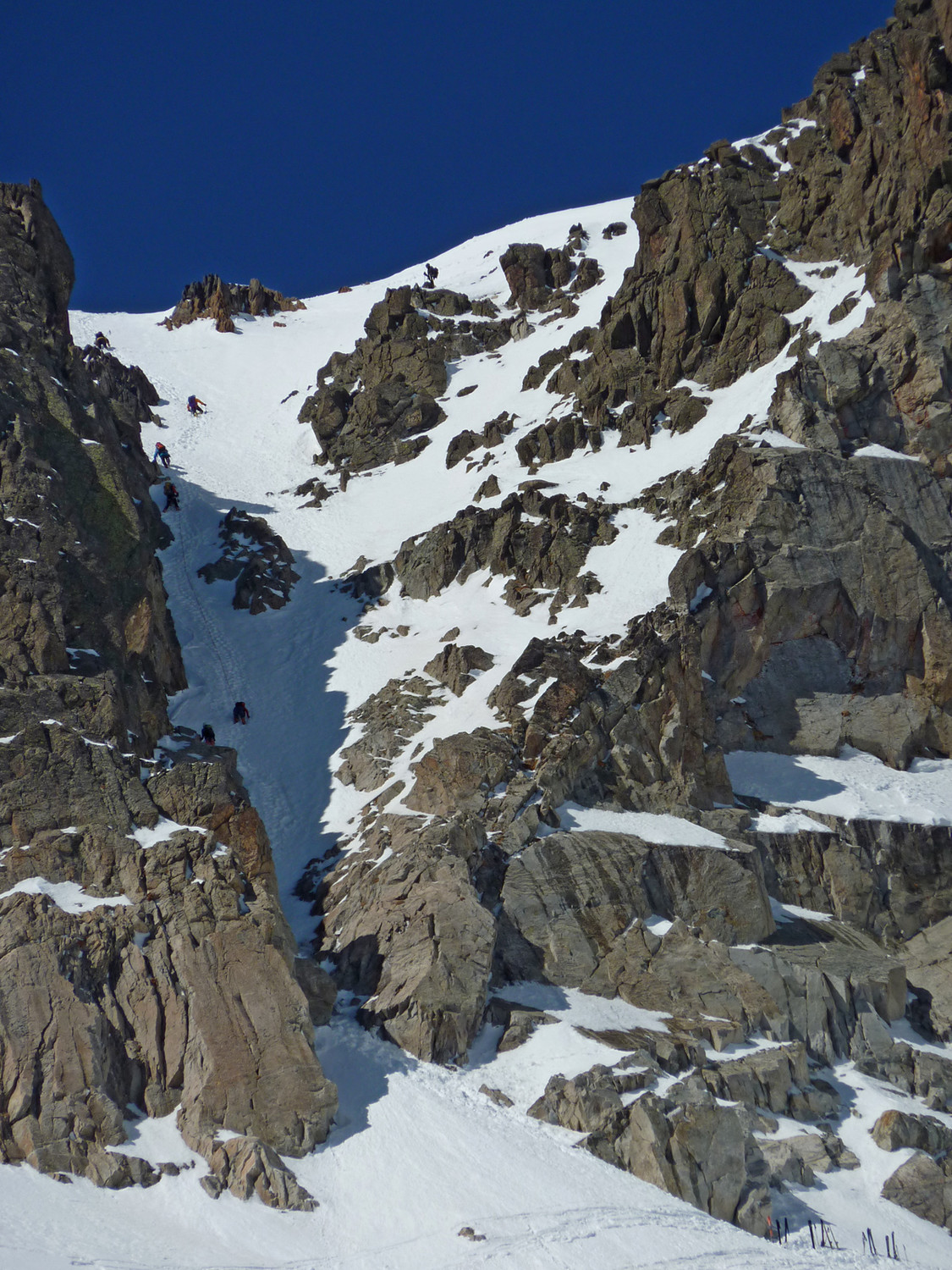Balaîtous par Las Néous - Glacier de Las Néous - Couloir central