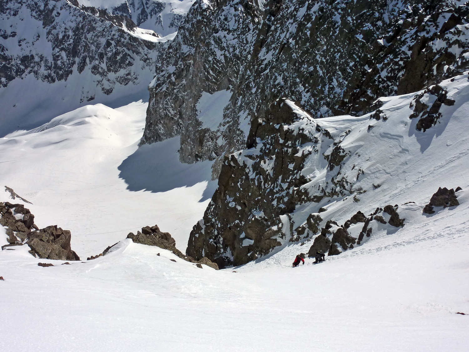Balaîtous par Las Néous - Glacier de Las Néous - Couloir central