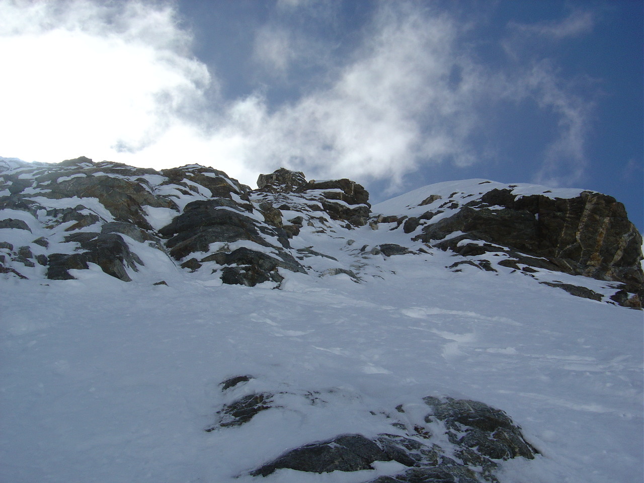 Après la descente de la zone mixte.
