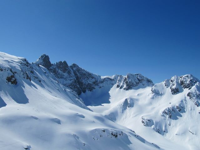 Trace de montée au col du Rocher de l'Homme