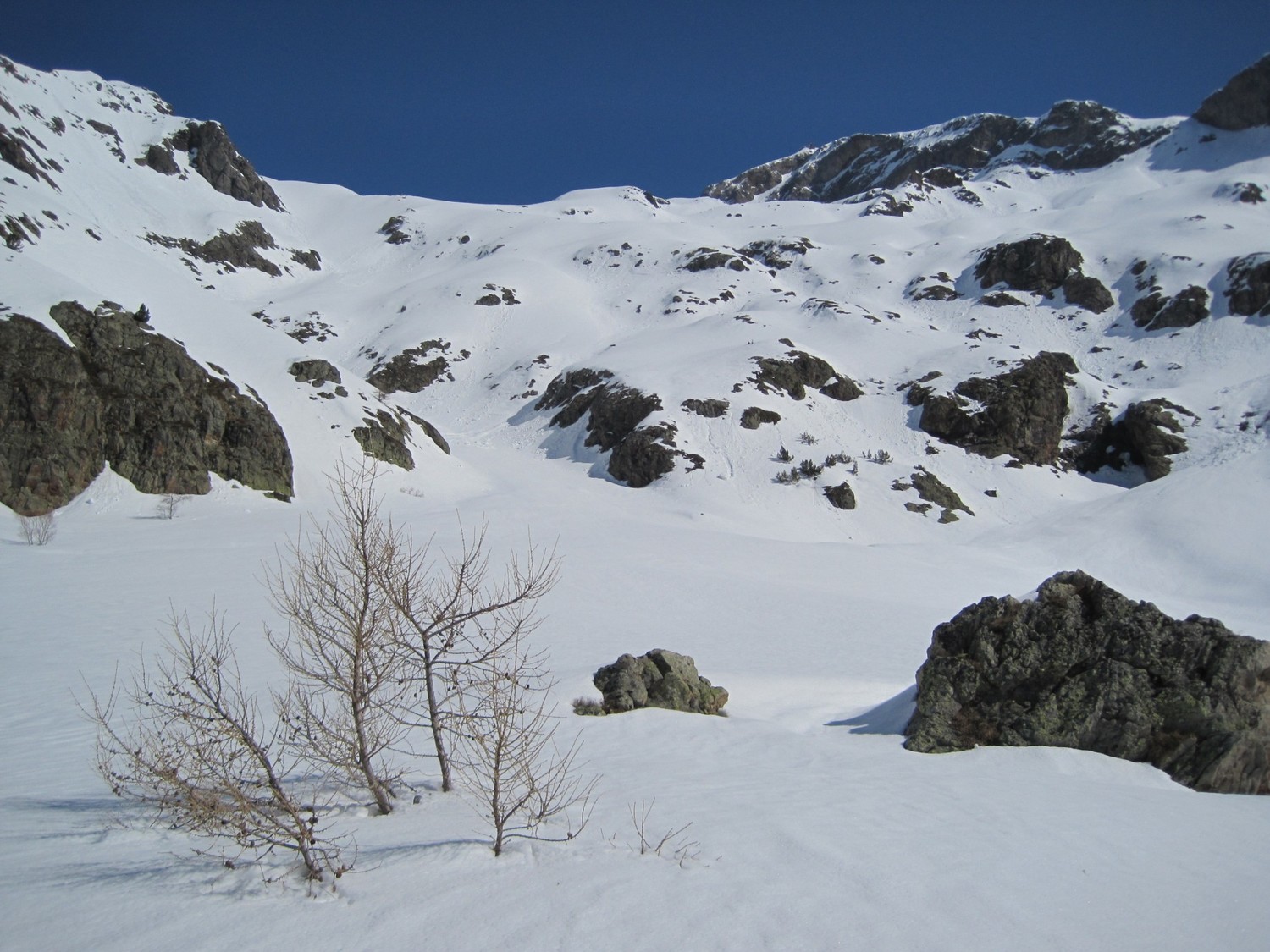 Au dessus de la cabane de la Selle