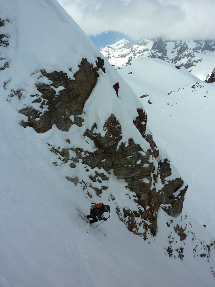 Descente sous l'oeil du Rateau