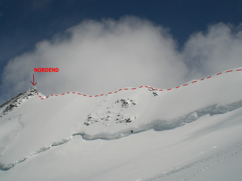cresta finale della Nordend