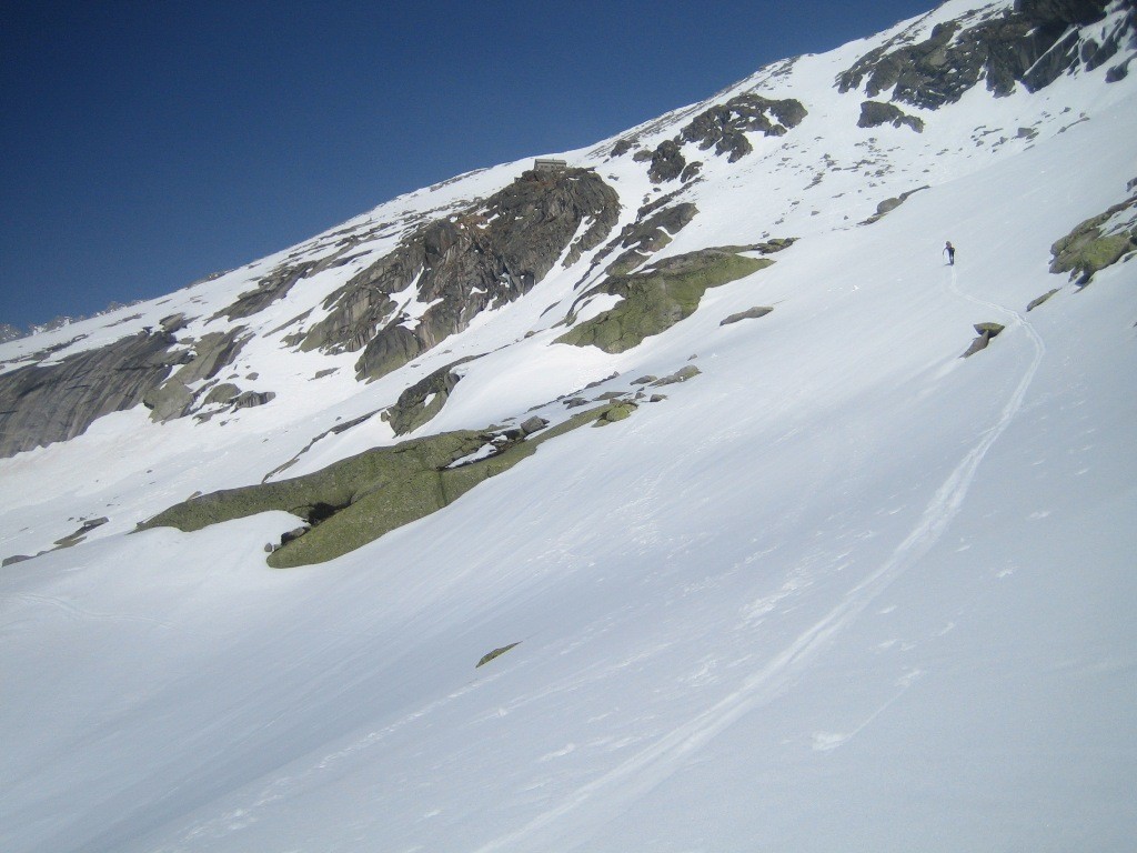 Arrivée sous le refuge