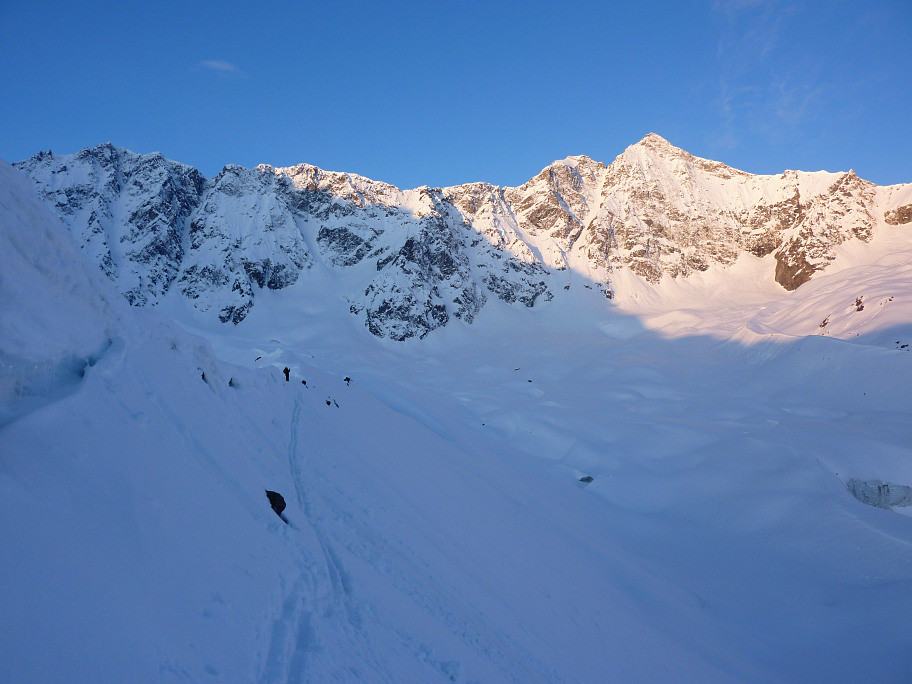 Passage expo dans les moraines