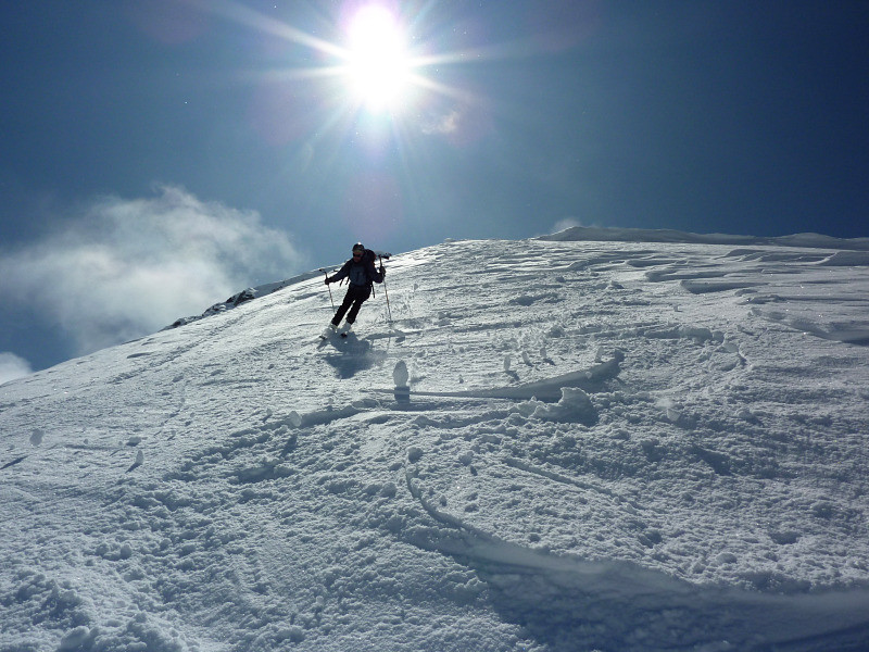 Descente sur la calotte