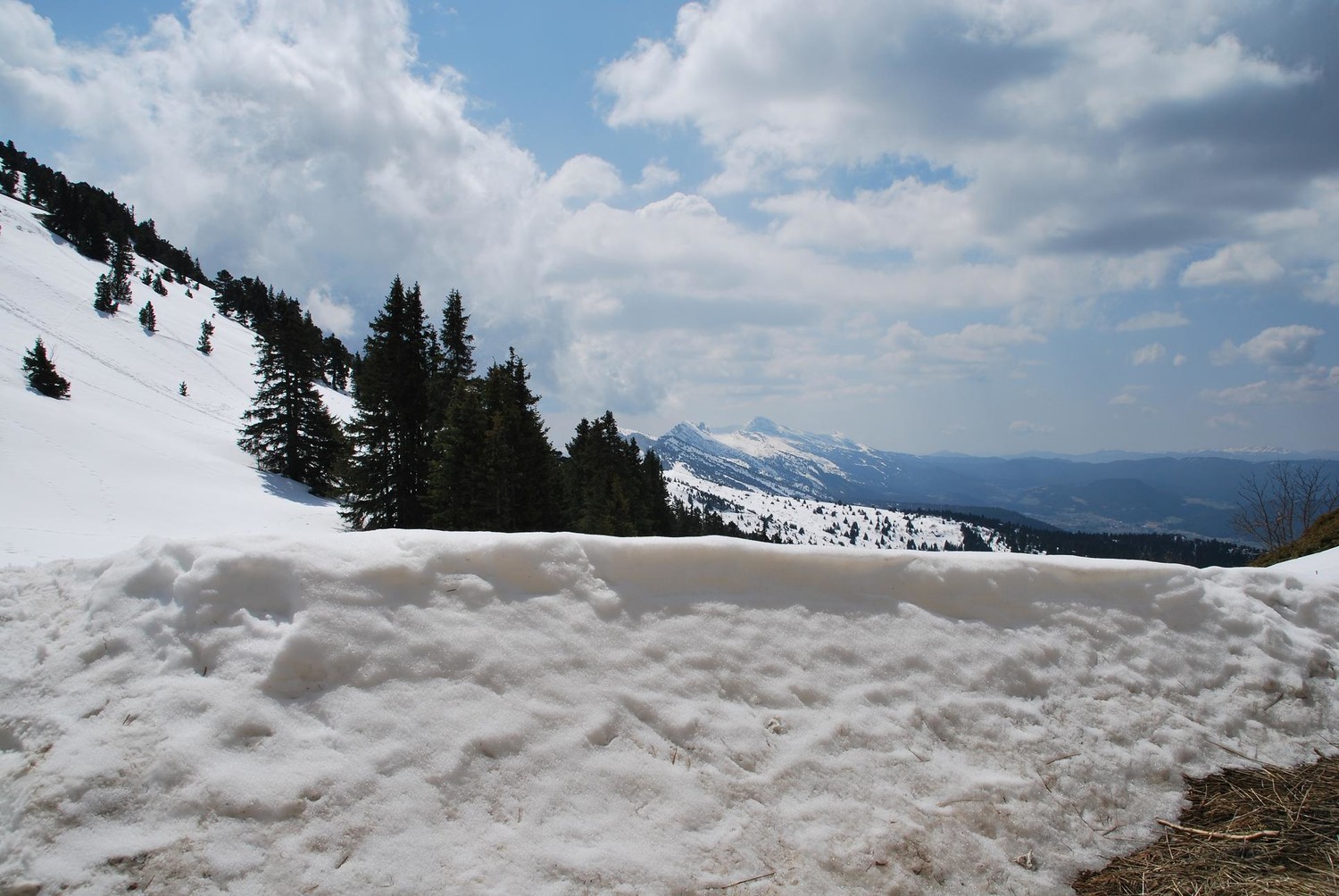 vue du refuge sur le vercors