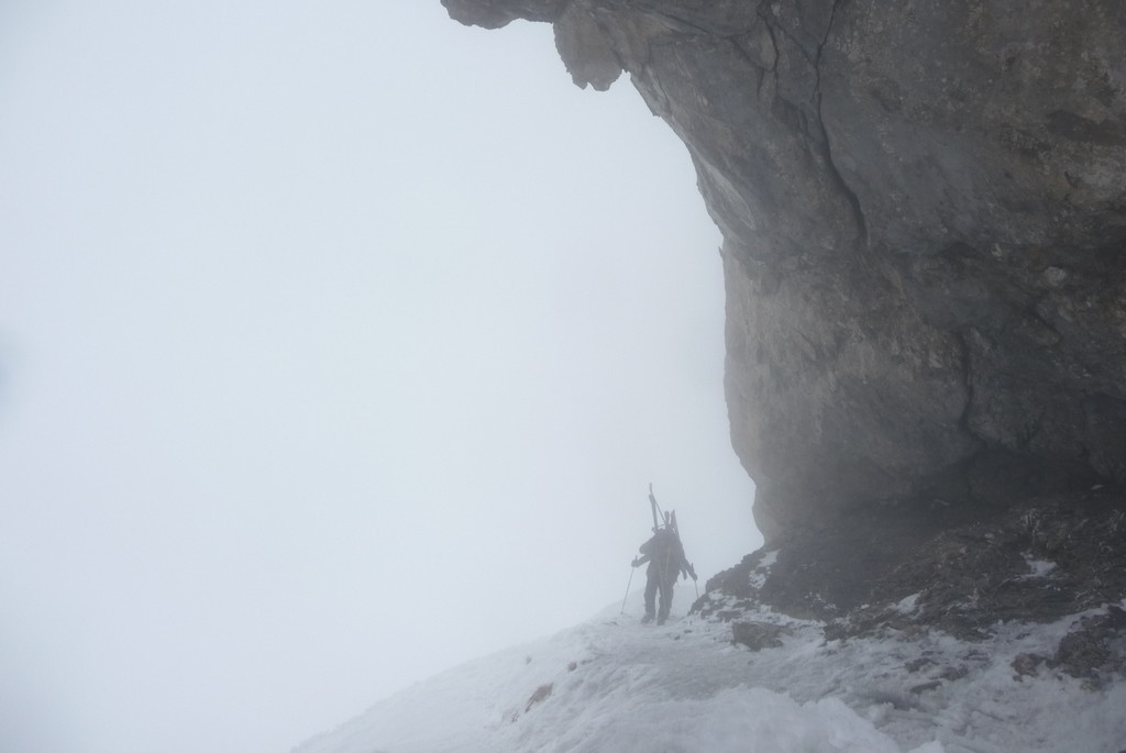 Arrivée au trou de la mouche