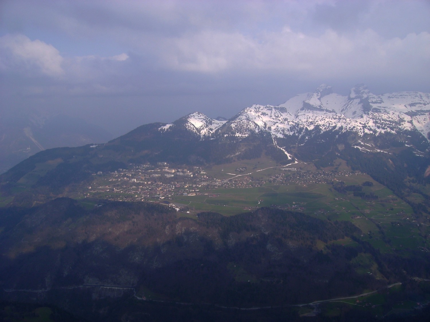 Leysin depuis le sommet du Chamossaire