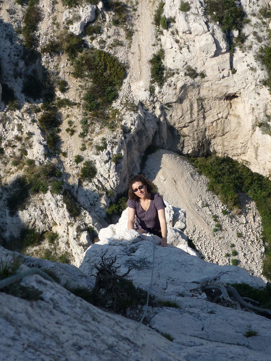 sur l'arête
