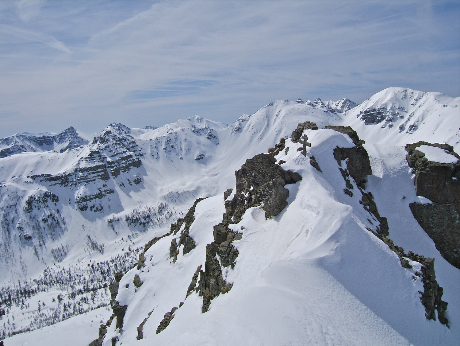 Le sommet et le départ du couloir.