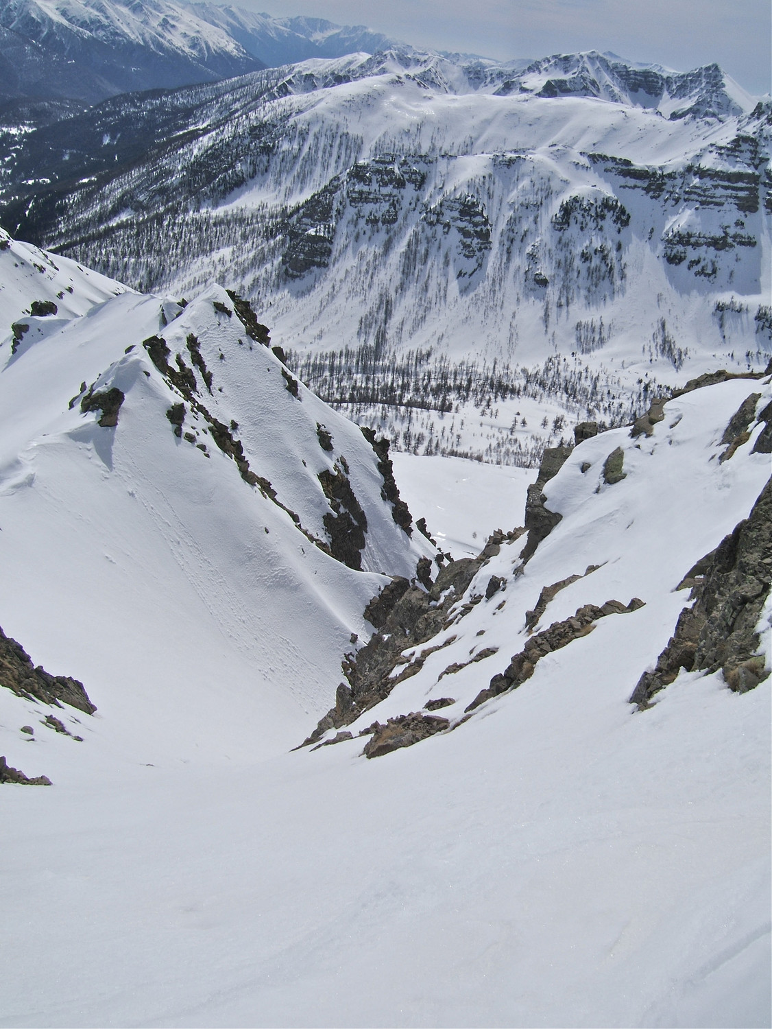 Le haut du couloir.