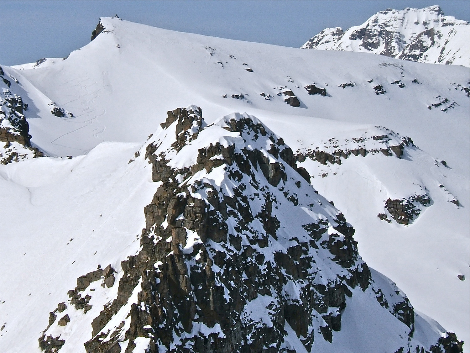 Traces au Col de la Plate.