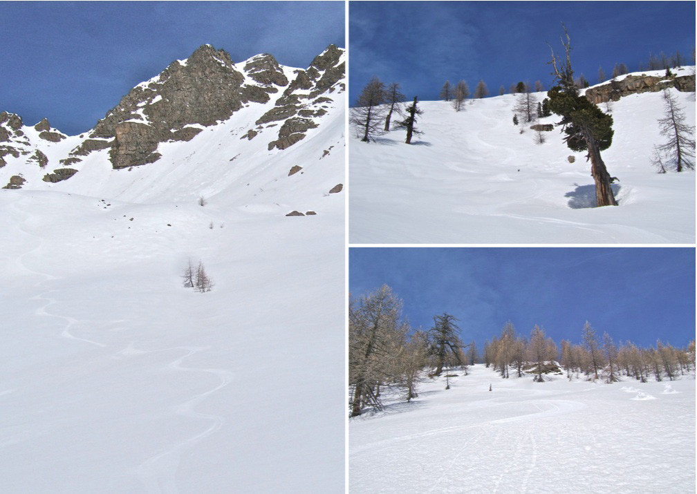 Neige juste revenue comme il faut, merci au vent.