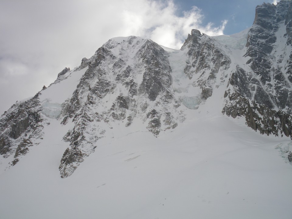 Vue sur la face nord des Courtes