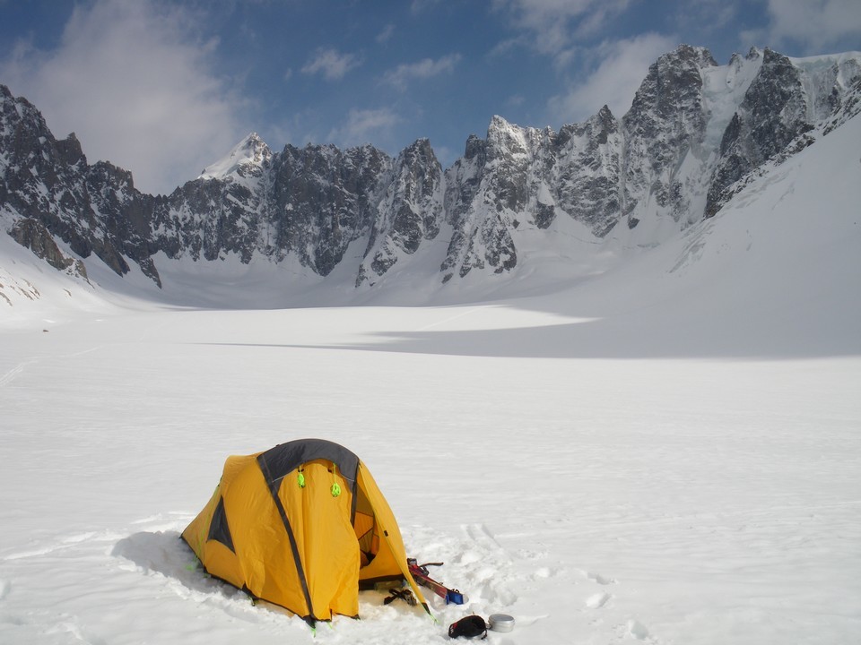 Bivouac sur le glacier d'Argentière
