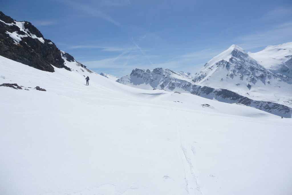 Traversée vers le col d'Argentière