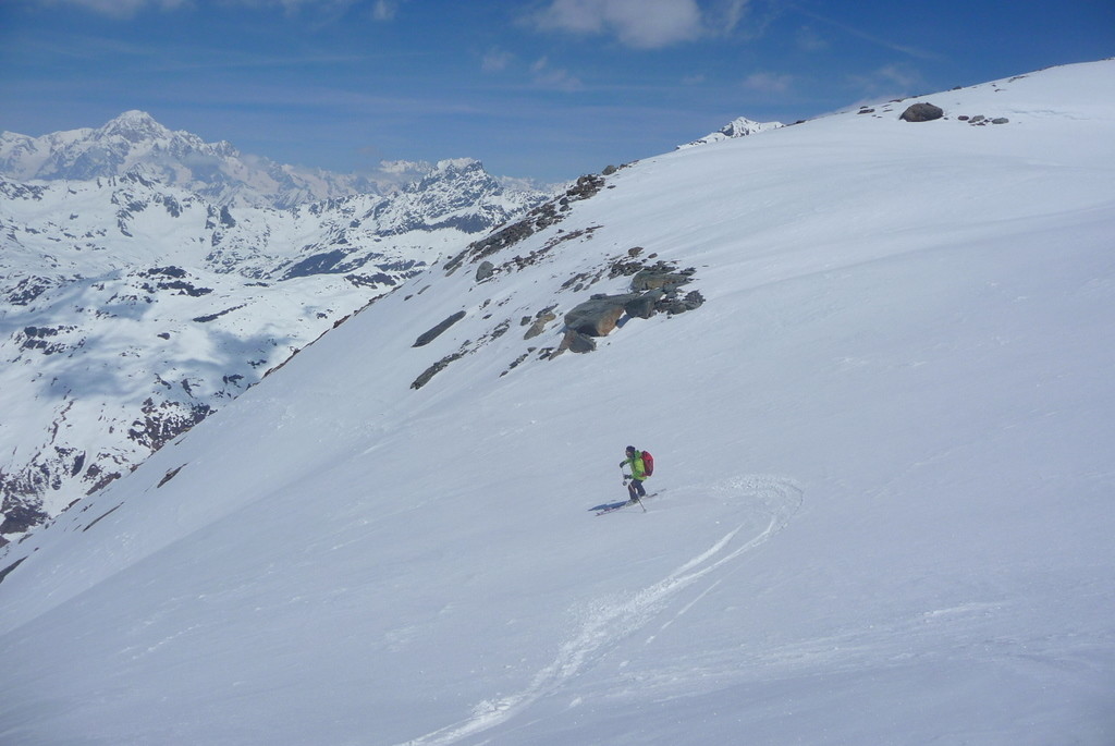 Départ du col d'Argentière