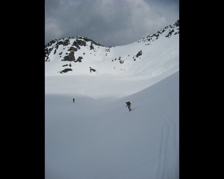 Descente par le lac Tournant à la Pte du Dard