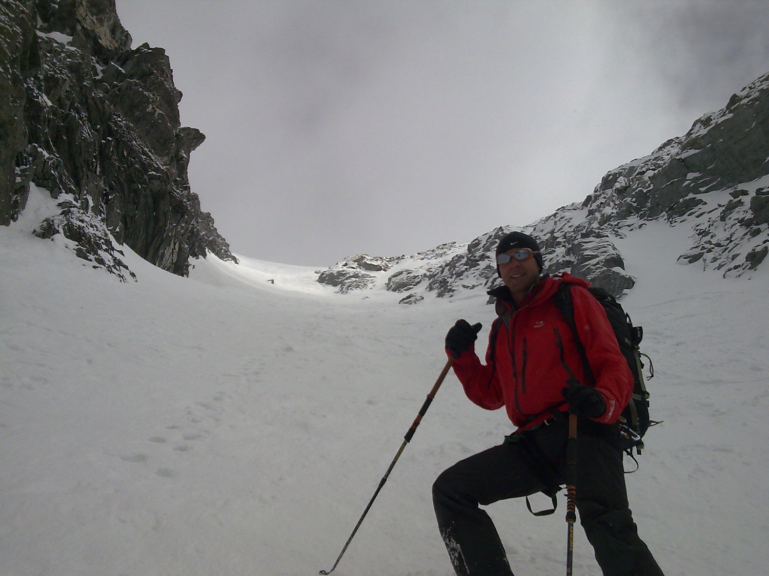 Olivier dans le descente du couloir