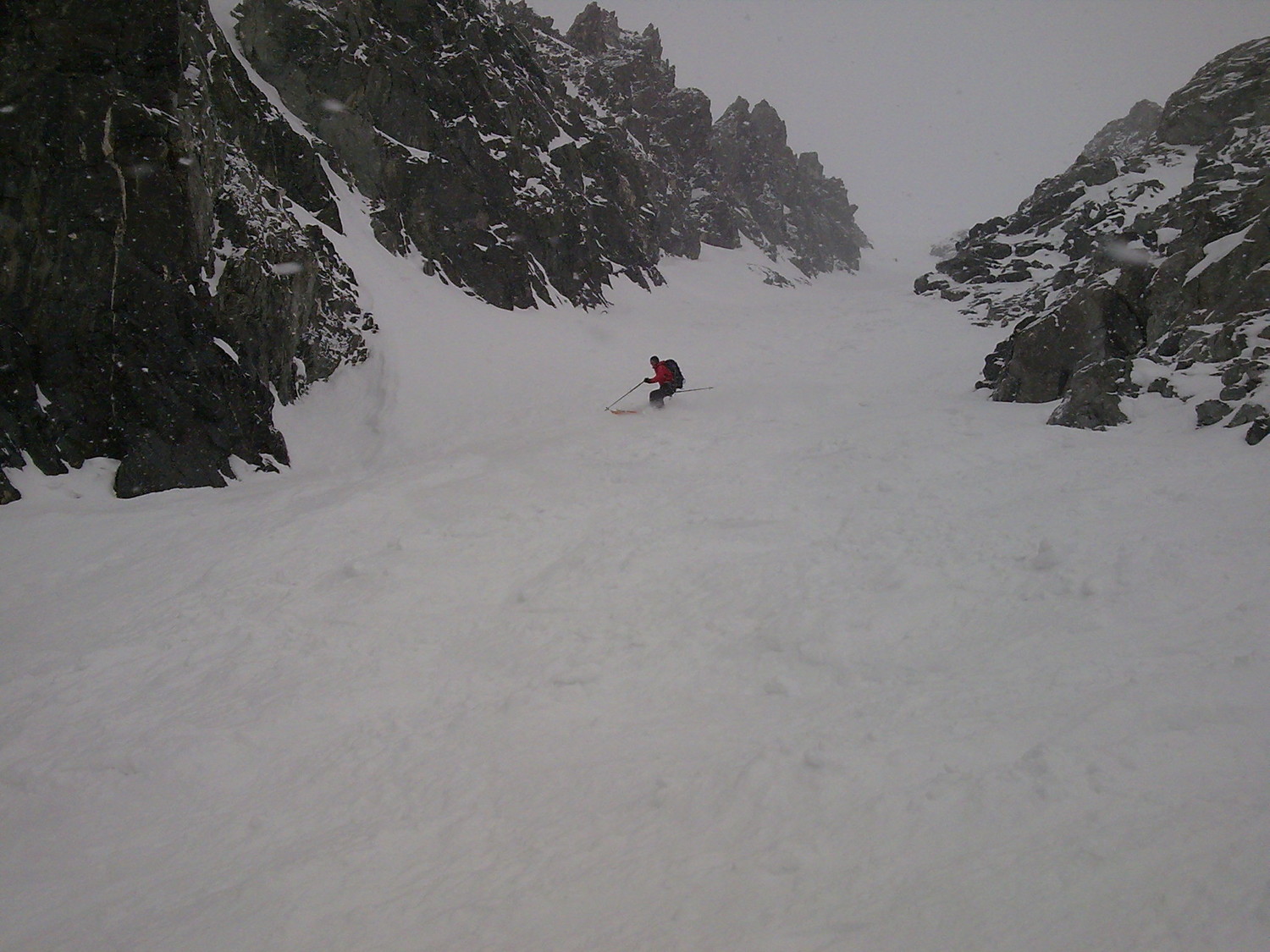 Olivier dans le descente du couloir