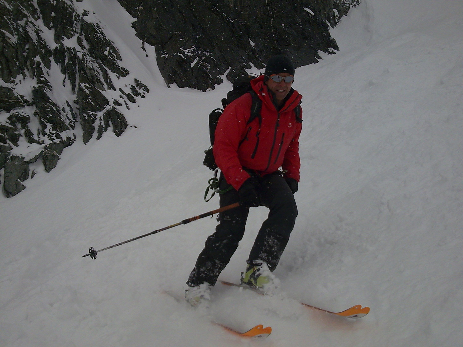 Olivier dans le descente du couloir