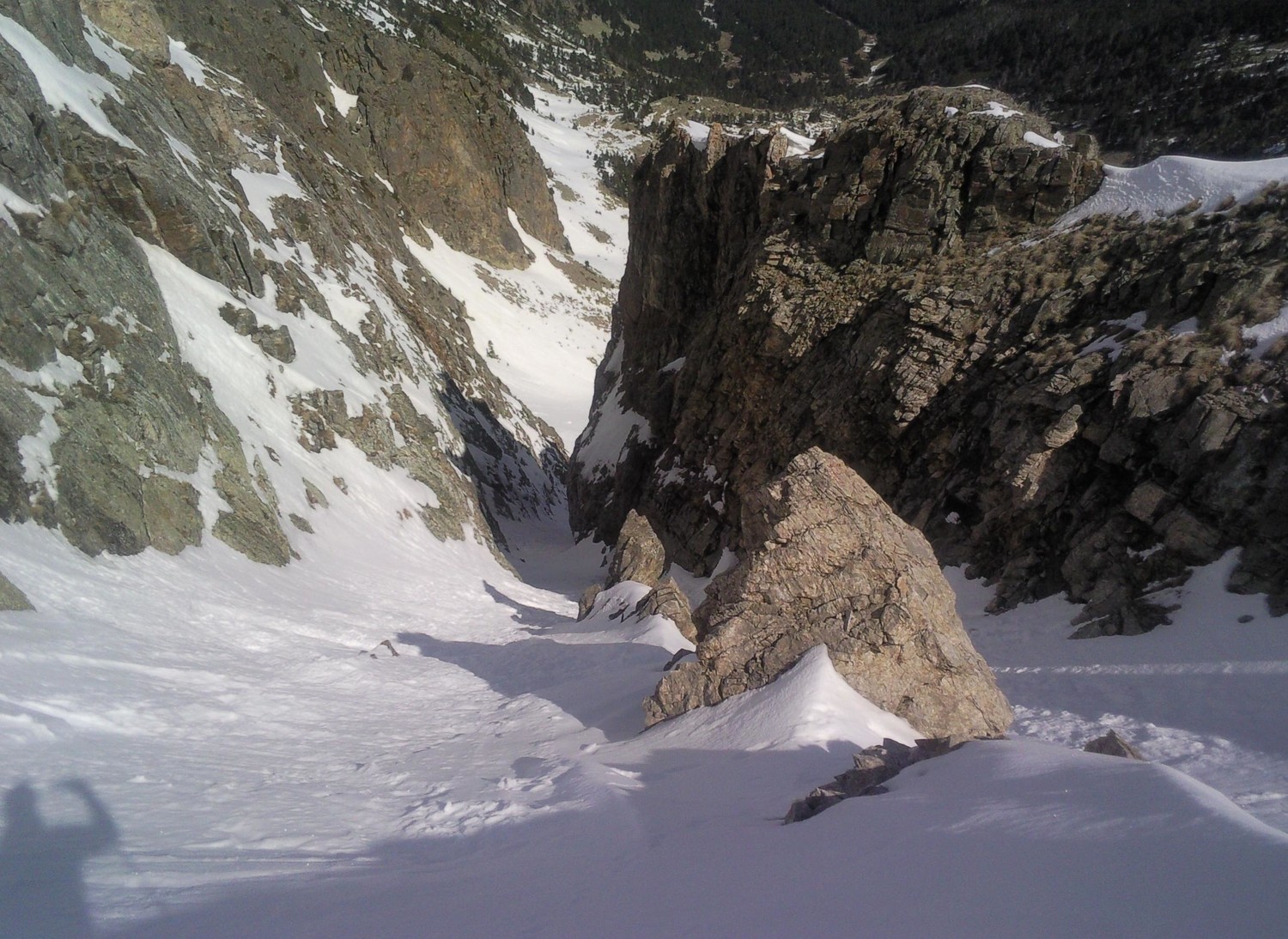 couloir du vermicelle en descendant